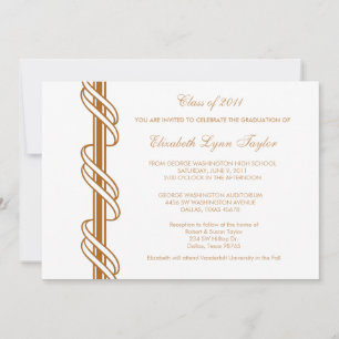 Invitation Annonces de remise des diplômes avec barre de défi