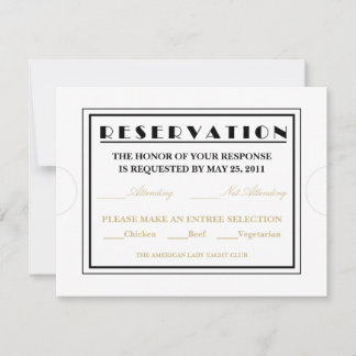 Invitation Annonces de réponse au billet d'entrée