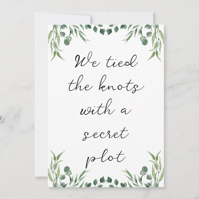 Invitation annonces d'élévation pour jeunes mariés modernes (Devant)