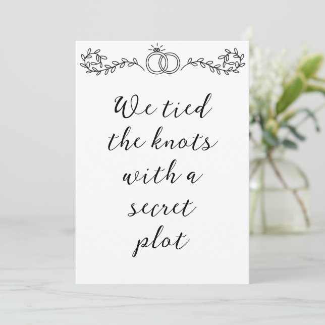 Invitation annonces d'élévation pour jeunes mariés modernes (Debout devant)