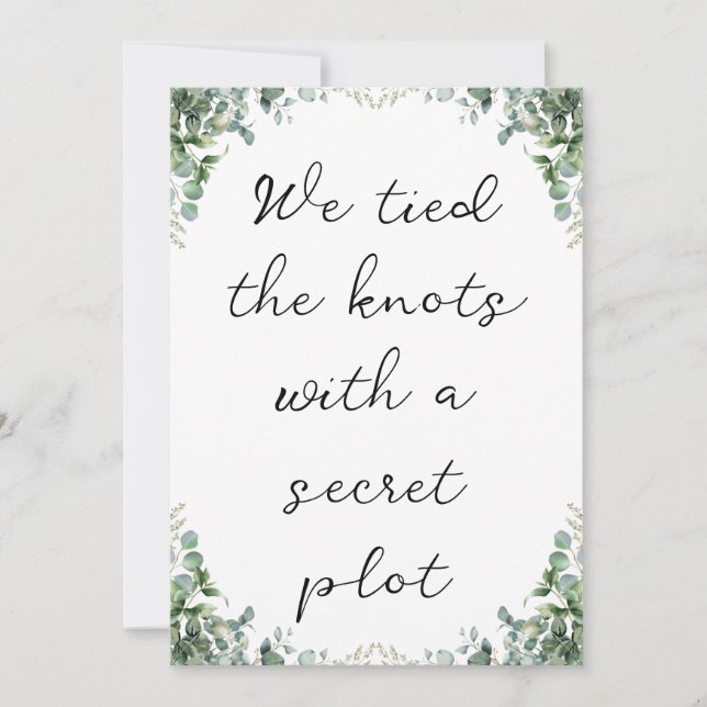 Invitation annonces d'élévation pour jeunes mariés modernes (Devant)