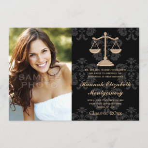 Invitation Annonces d'obtention du diplôme d'école de droit