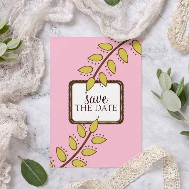 Invitation Annonces pour Sauvegarder la Date {Boho Chic} (Créateur téléchargé)