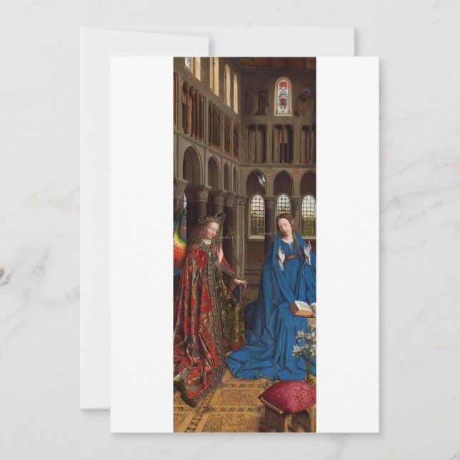 Invitation Annonciation de Jan van Eyck (Devant)