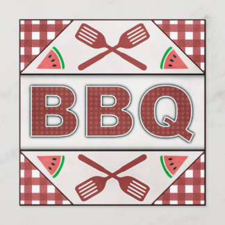 Invitation annuel de barbecue de partie de