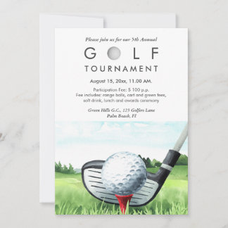 Invitation annuelle au tournoi de golf