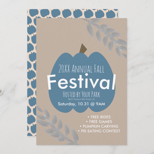 Invitation annuelle de la Direction Citrouille du  (Devant / Derrière)