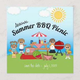 Invitation annuelle de partie de pique-nique de
