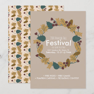 Invitation annuelle du Citrouille du Festival d'au