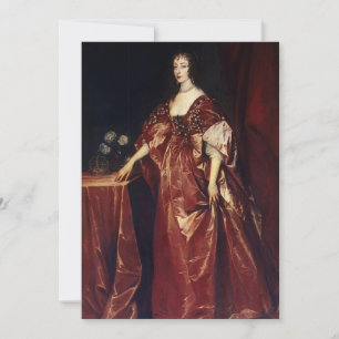 Invitation Anthony van Dyck - Portrait de la reine Henrietta-