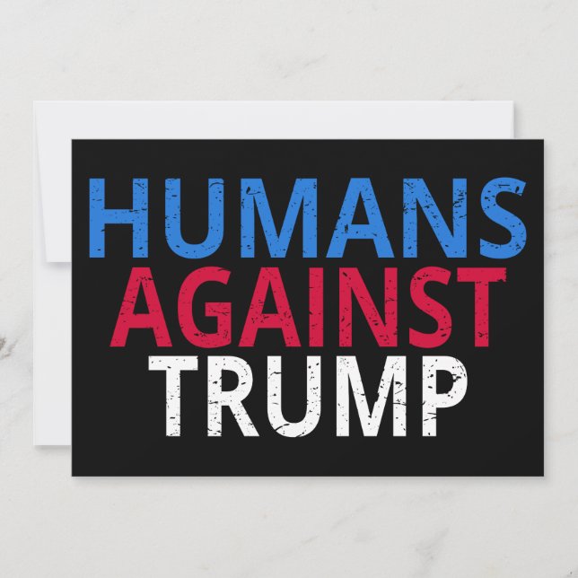 Invitation Anti-Trump - Humains contre Trump (Devant)