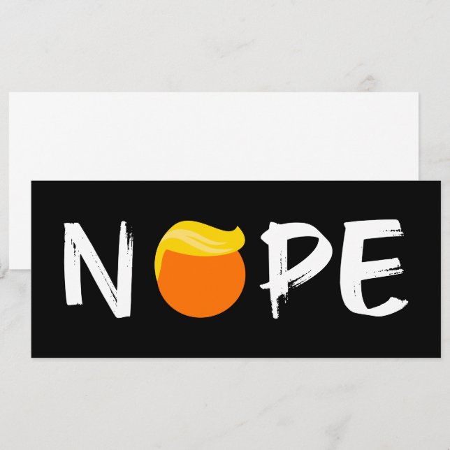Invitation Anti-Trump - Nope Edition II (Devant / Derrière)