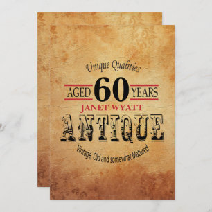 Invitation Antique 00e anniversaire