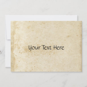 Invitation Antique En Papier Tiré