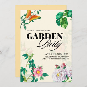 Invitation Antique Garden Party