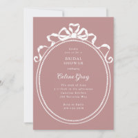 Antique Ribbon Bow Victorian Frame Fête des mariée