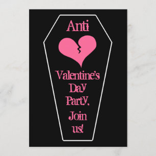 Invitation Antique Saint Valentin mignon coeur brisé sur le c