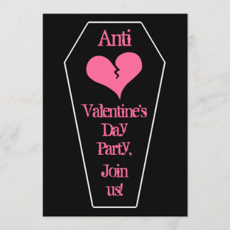 Invitation Antique Saint Valentin mignon coeur brisé sur le c