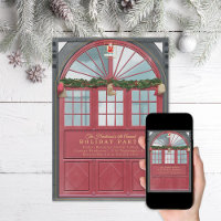 Antique Vitrine Illustration Fête de Vacances