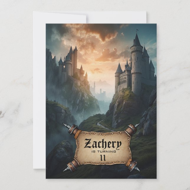 Invitation *~* AP88 Châteaux d'Imaginaires Anniversaire médié (Devant)