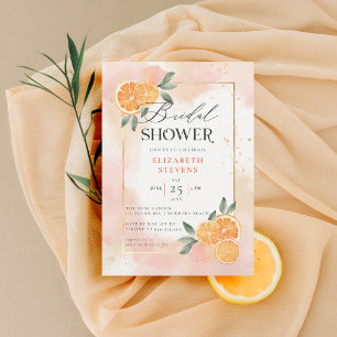 Invitation Aperol Spritz Love Oranges Fête des mariées d'été