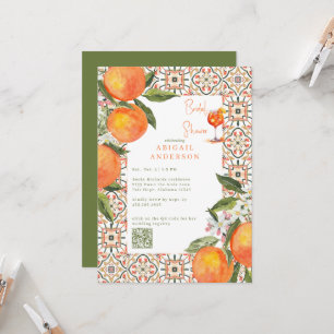 Invitation Aperol Spritz Oranges Fête de Mariage
