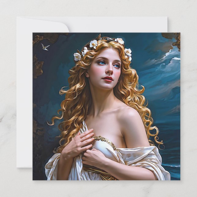 Invitation "Aphrodite : déesse de l'amour et de la lumière" (Devant)