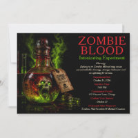 Apothicaire de sang de zombie Fête d'Halloween