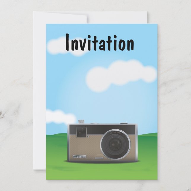 Invitation Appareil photo (Devant)
