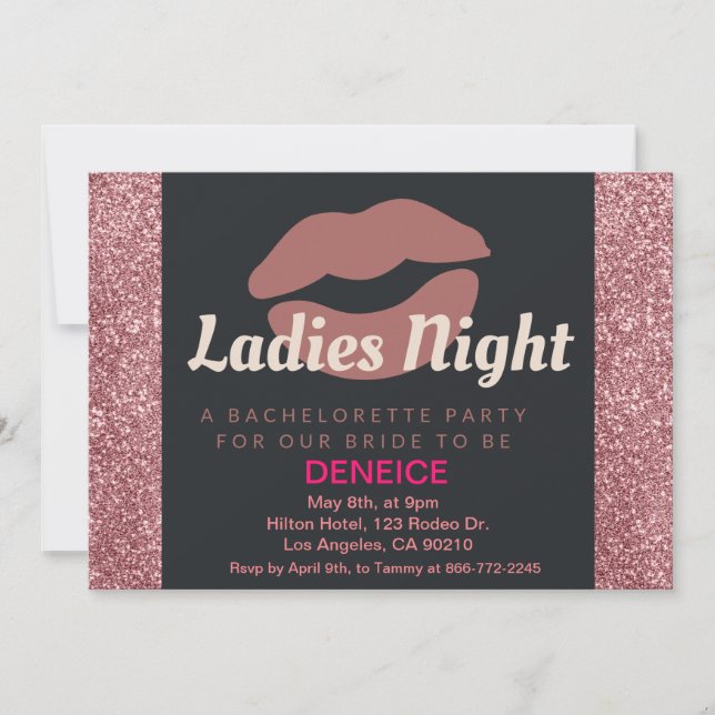 Invitation Appartement - Bachelorette Party, Dames (Devant)