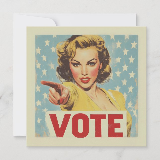 Invitation Appel à l'action patriotique : Votez ! (Devant)