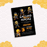Invitation Appel à tous les Ninjas Funny Duck Anniversaire<br><div class="desc">Ajoutez une touche ludique à votre célébration sur le thème du ninja avec l'Invitation à l'anniversaire de tous les Ninjas Funny Duck! Cette invitation unique et humoristique présente un canard ninja décalé prêt à l’action, apportant une touche légère à la fête d’anniversaire de n’importe quel enfant. Parfait pour les enfants...</div>