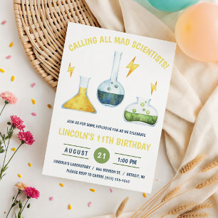 Invitation Appel à tous les scientifiques fous ! Fête d'anniv
