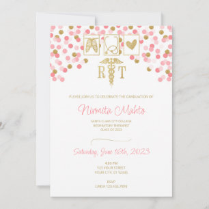 Invitation Appel de remise de diplômes de thérapeute respirat