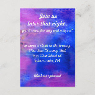 Invitation Appelé à la Torah Bat mitzvah Party Card