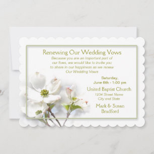 INVITATION APPLE BLOSSOM RENOUVELER VOWS/FAIRE-PART DE MARIAG