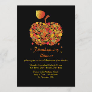 Invitation Apple d'automne