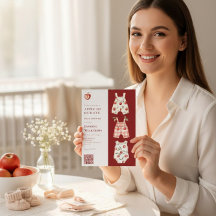 Apple de notre oeil aquarelle moderne code QR