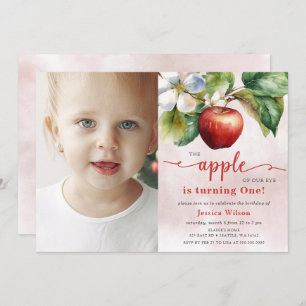 Invitation Apple of Our Eye Photo Premier anniversaire