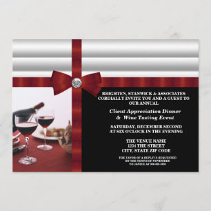 Invitation Appréciation du client d'événements d'entreprise