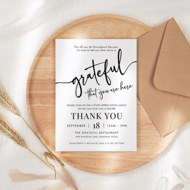 Invitation Appréciation Invitation, Reconnaissant Pour Vous I (Créateur téléchargé)