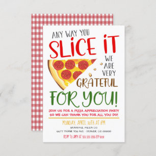 Invitation Appréciation Pizza