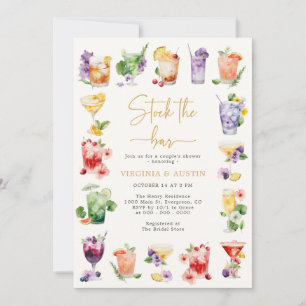 Invitation Approvisionnez le bar de douche