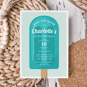 Invitation Appuyer sur Popsicle Summer Anniversaire de enfa