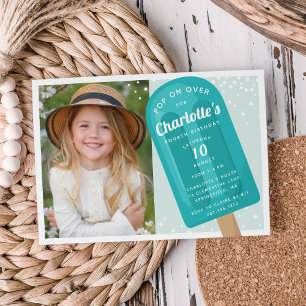 Invitation Appuyer sur Popsicle Summer Anniversaire de enfa