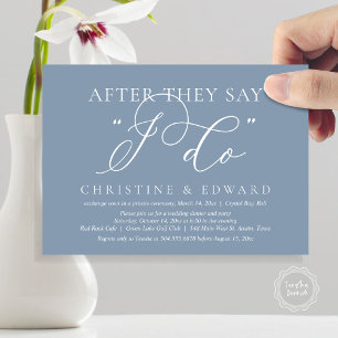 Invitation Après Avoir Dit Que Je Le Fais, Dîner Mariage Elop