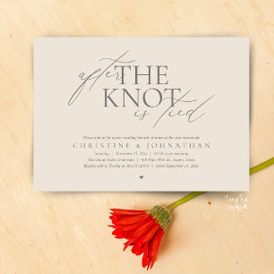 Invitation Après avoir noué le nœud, brunch d'après-mariage p