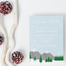 Après Bébé Fête de Naissance Bébé Hiver