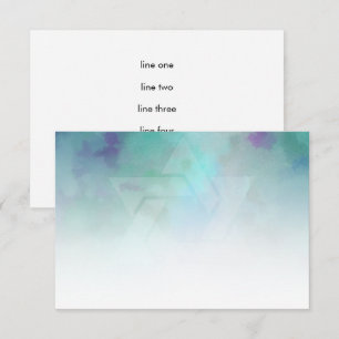 Invitation Après Cool de fête Couleurs Aqua bleu violet blanc