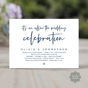 Invitation Après La Fête Mariage Dîner Moderne